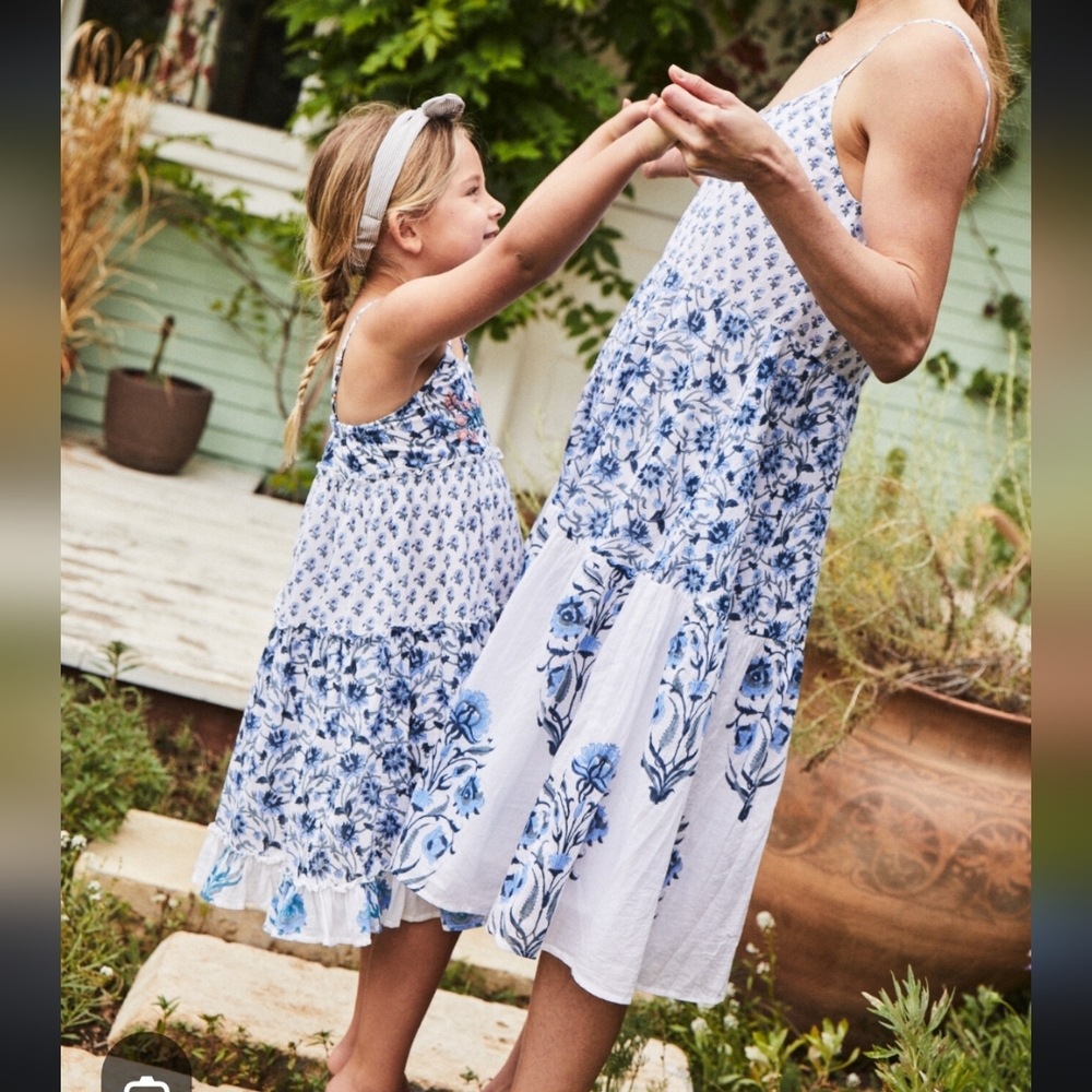 Roller Rabbit Blue and White Floral Mother Dresses